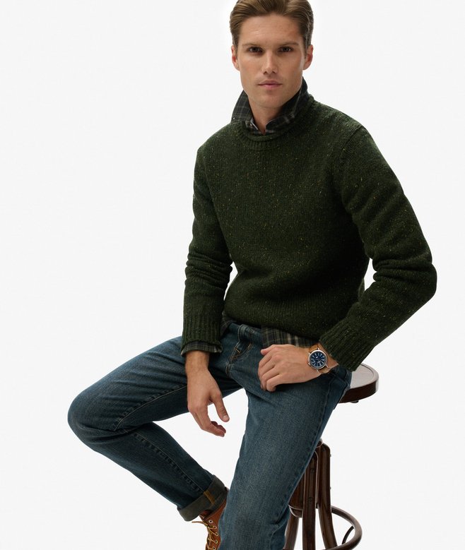 Jersey de punto Superdry Donegal Jumpers Green Donegal - Imagen 3