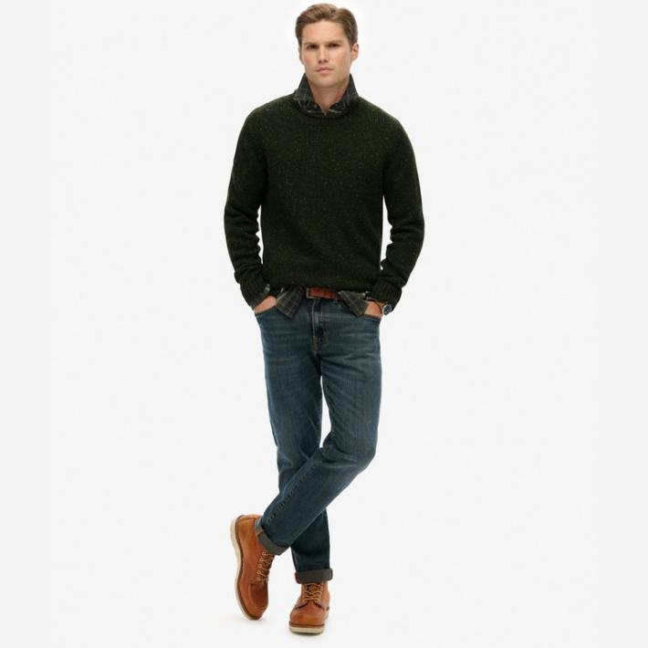 Jersey de punto Superdry Donegal Jumpers Green Donegal - Imagen 2