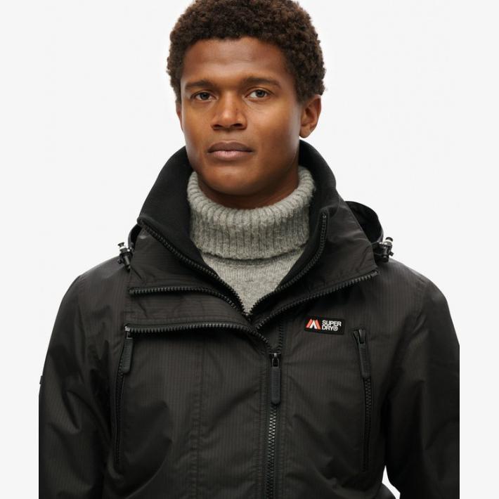 Chaqueta Superdry cortavientos con capucha Mountain Negro - Imagen 3