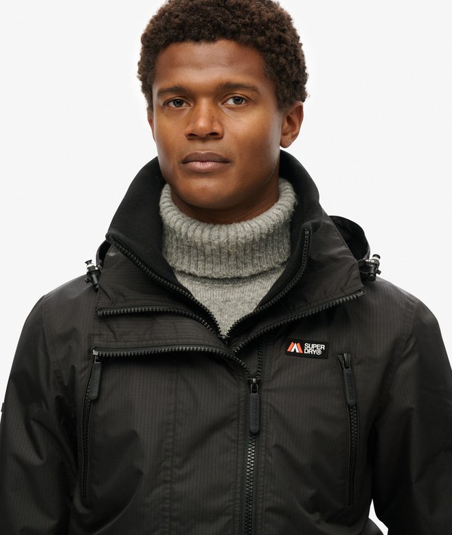 Chaqueta Superdry cortavientos con capucha Mountain Negro - Imagen 3
