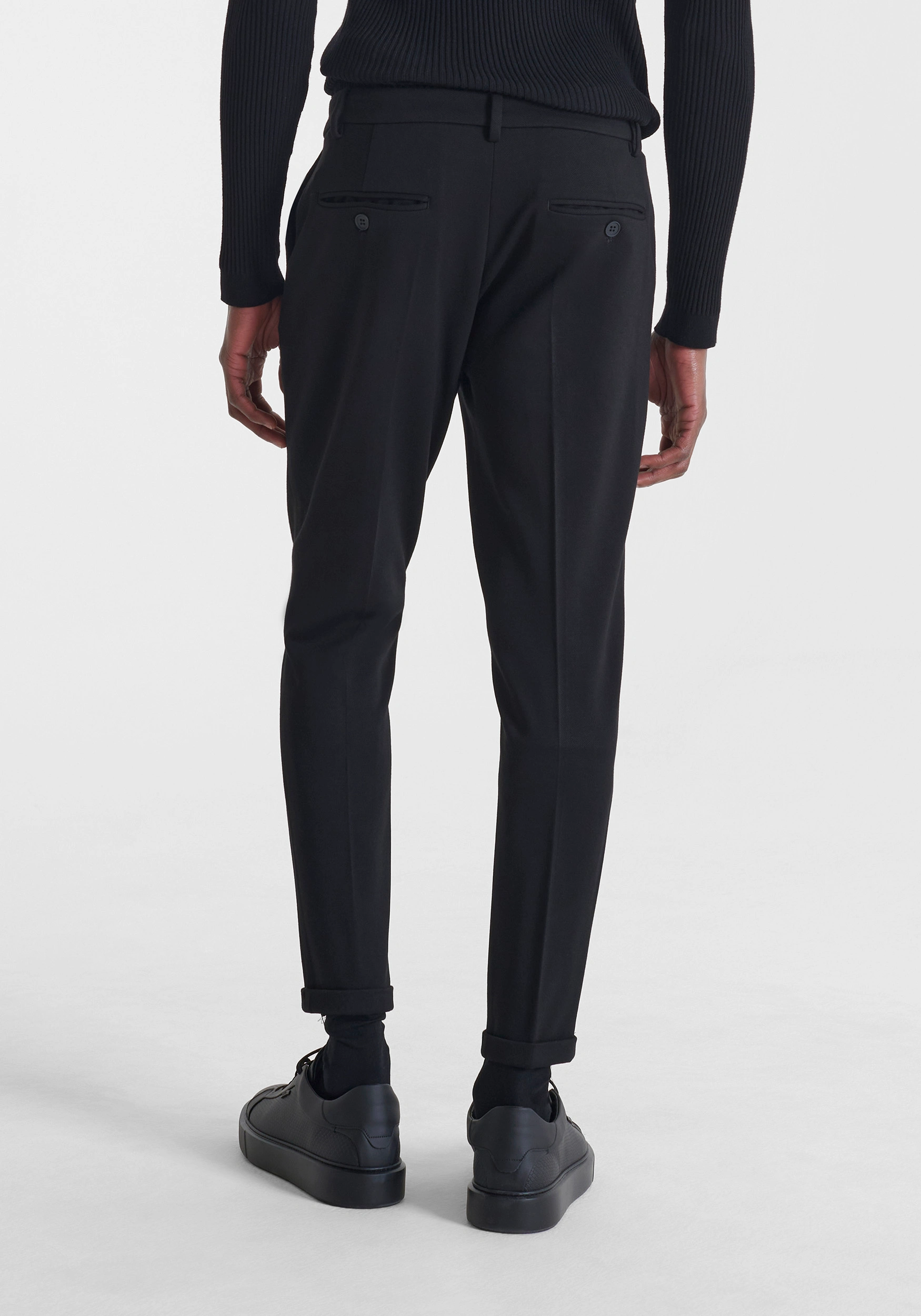 Pantalón Antony Morato skinny fit «ASHE» en mezcla de viscosa elastico Negro - Imagen 3