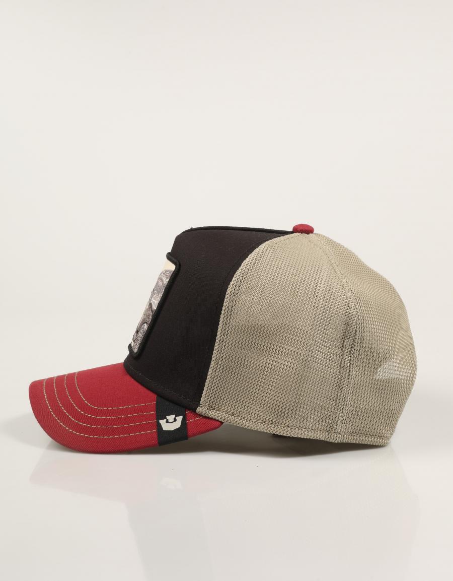 Gorra trucker tricolor Tortoise azul y roja de Goorin Bros - Imagen 3