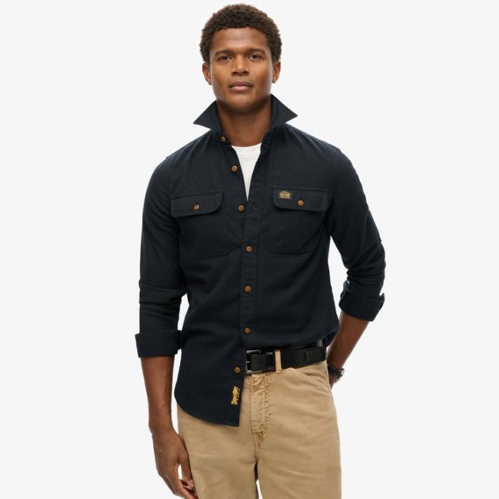 Sobrecamisa Superdry Trailsman Corte Relajado Jet Black - Imagen 3