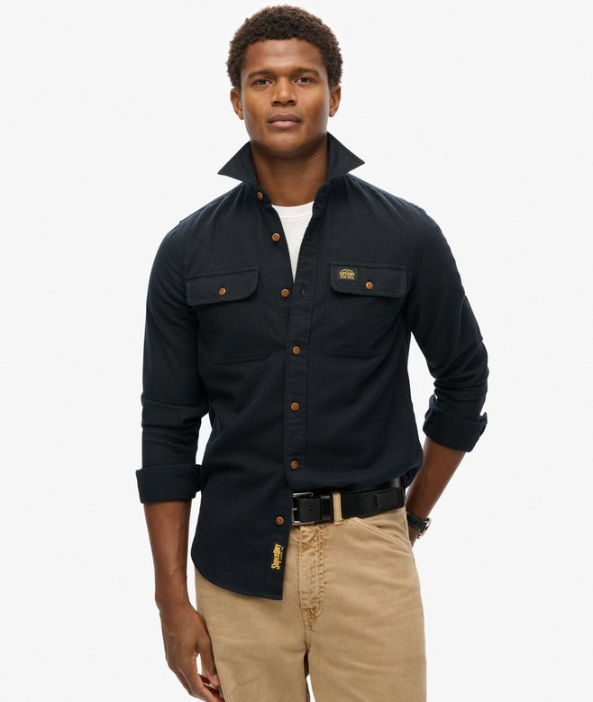 Sobrecamisa Superdry Trailsman Corte Relajado Jet Black - Imagen 3