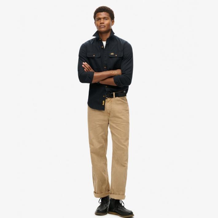 Sobrecamisa Superdry Trailsman Corte Relajado Jet Black - Imagen 2