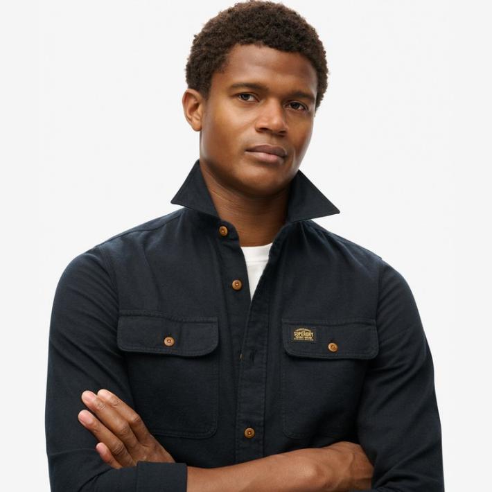 Sobrecamisa Superdry Trailsman Corte Relajado Jet Black