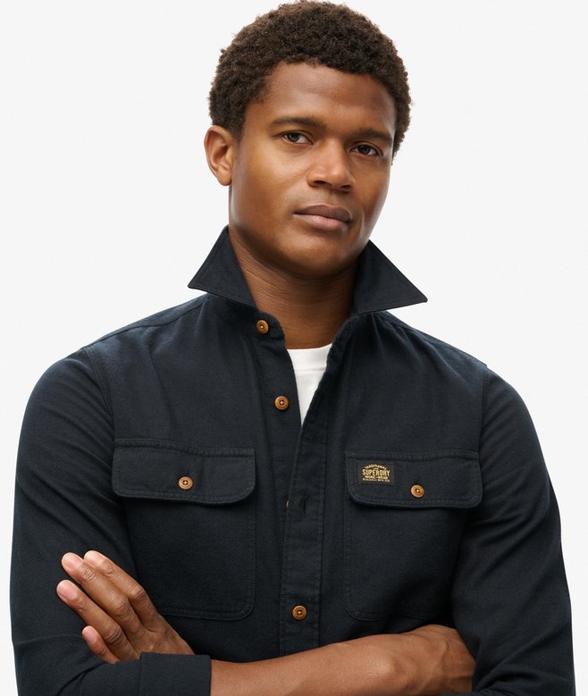Sobrecamisa Superdry Trailsman Corte Relajado Jet Black