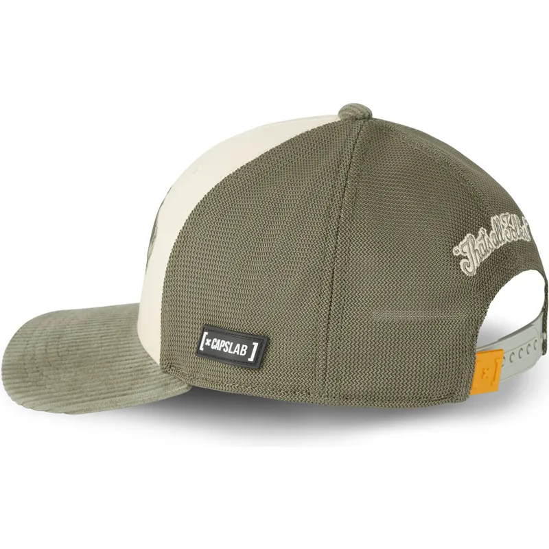 Gorra trucker beige y verde Bugs Bunny LOO12 HAN Looney Tunes de Capslab - Imagen 3