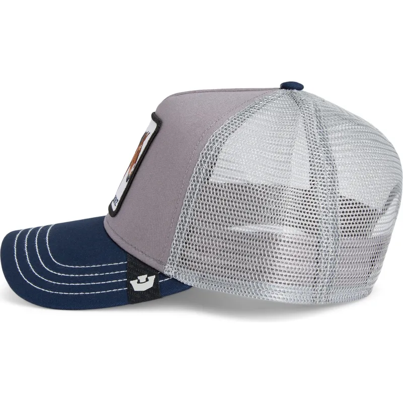 Gorra trucker gris y azul caballo The Boyz Sport The Farm de Goorin Bros. - Imagen 3