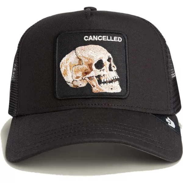 Gorra trucker negra calavera The Cancelled Skull Grit The Farm de Goorin Bros. - Imagen 2