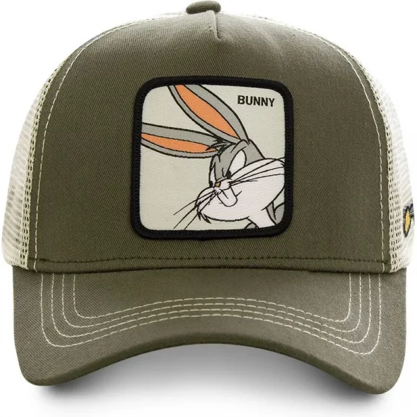 Gorra trucker verde Bugs Bunny BUN2 Looney Tunes de Capslab - Imagen 3