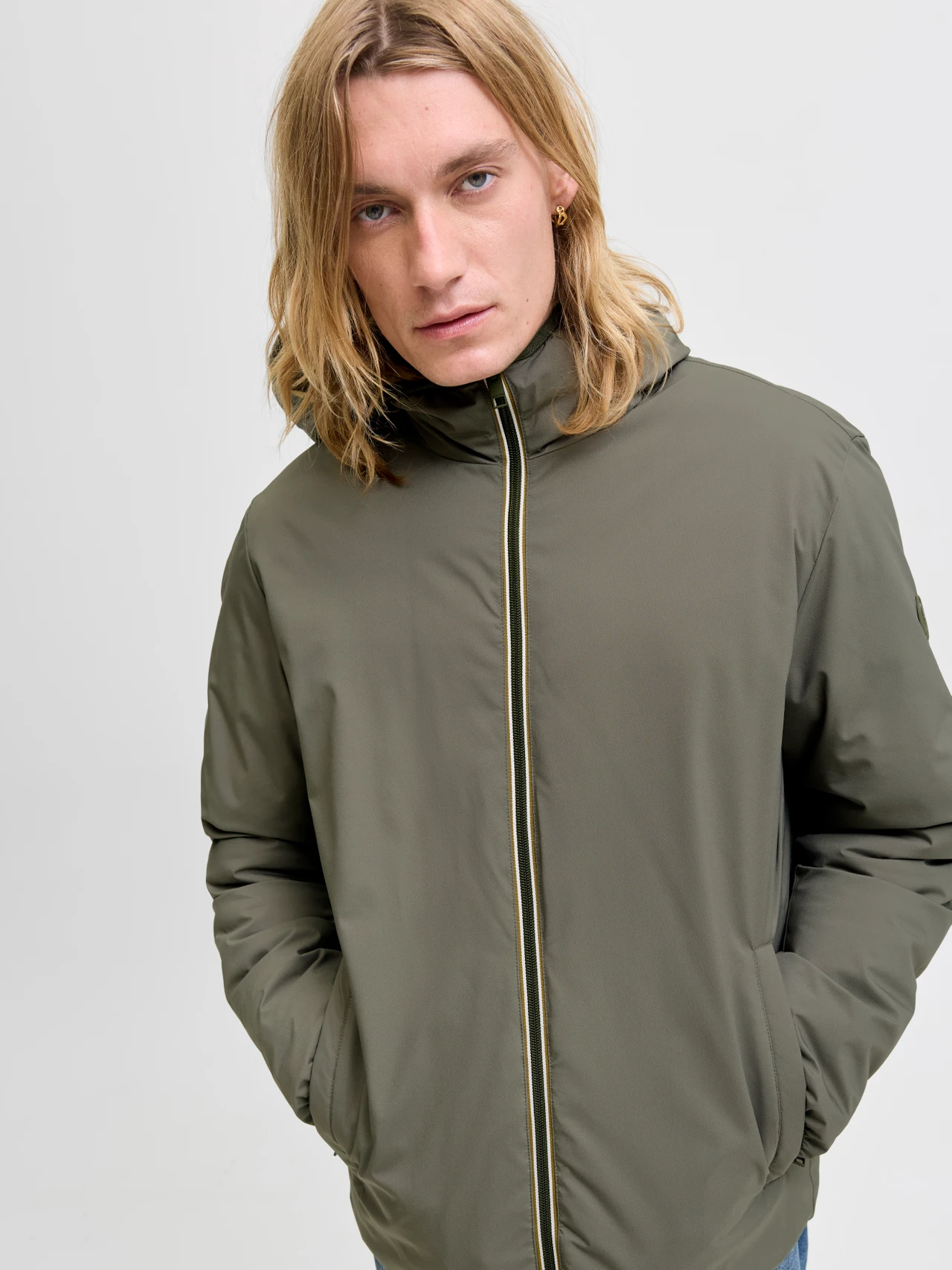 Chaqueta acolchada reversible Jack&Jones Col. Olive