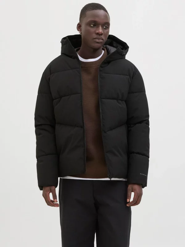Chaqueta acolchada J&J Global puffer Black - Imagen 2