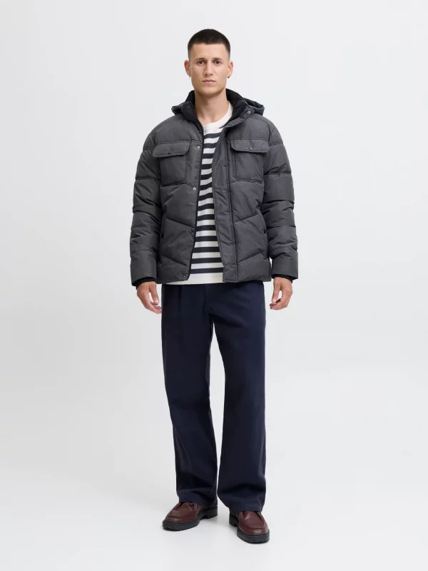 Chaqueta J&J acolchada Morgan puffer Dark Grey Melange