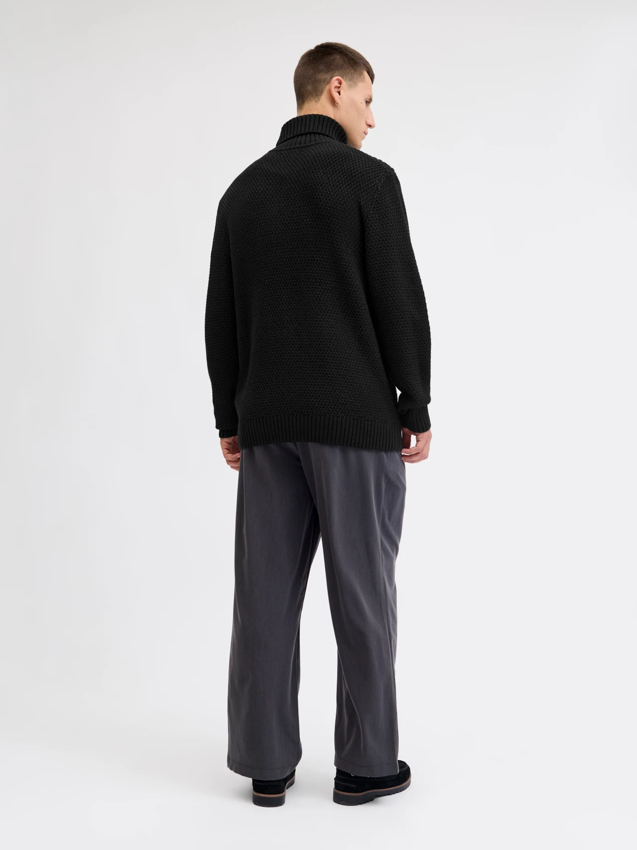 Jersey J&J cuello vuelto Paul Knit Black - Imagen 3