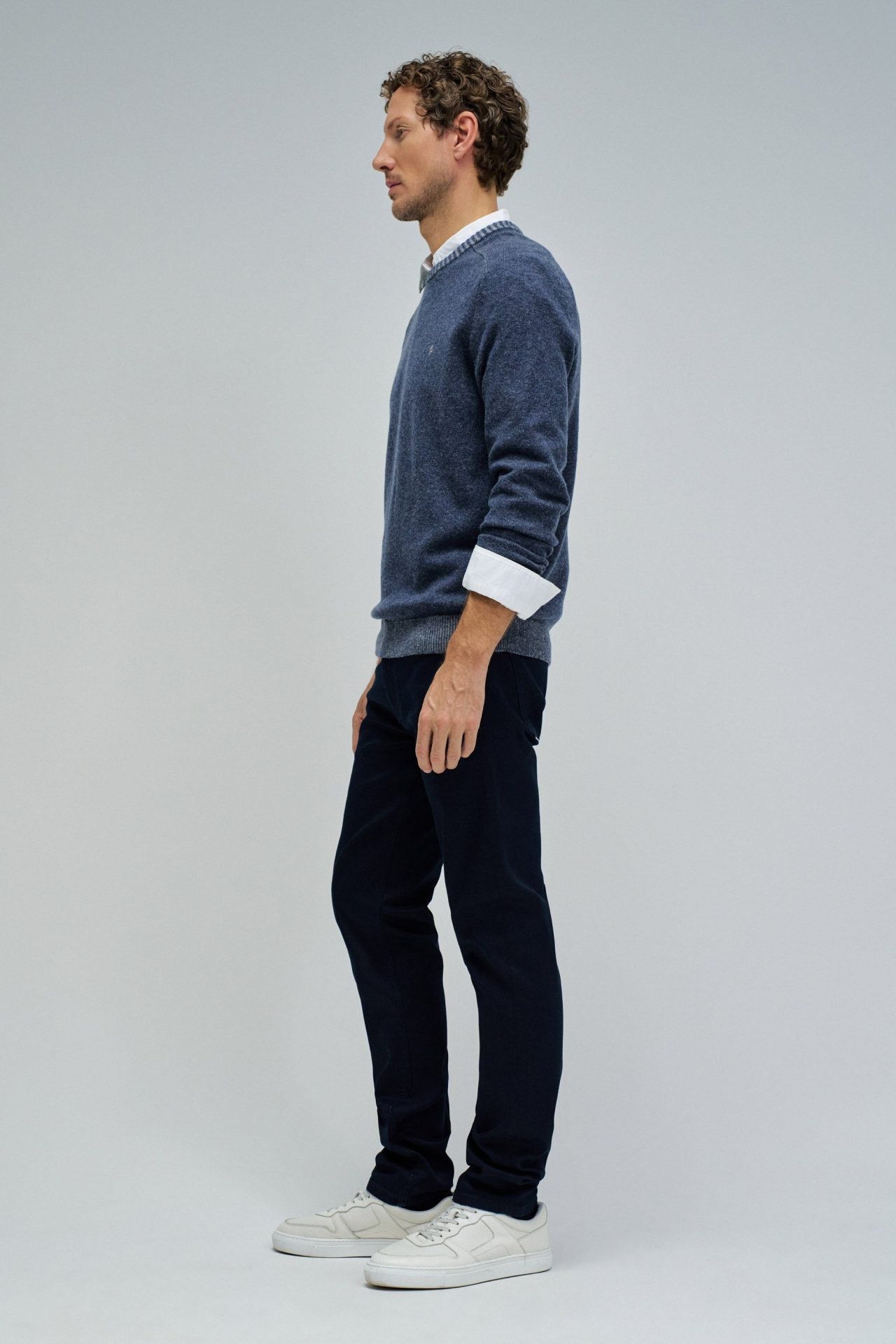 Jersey Salsa de punto efecto desgastado azul - Imagen 3