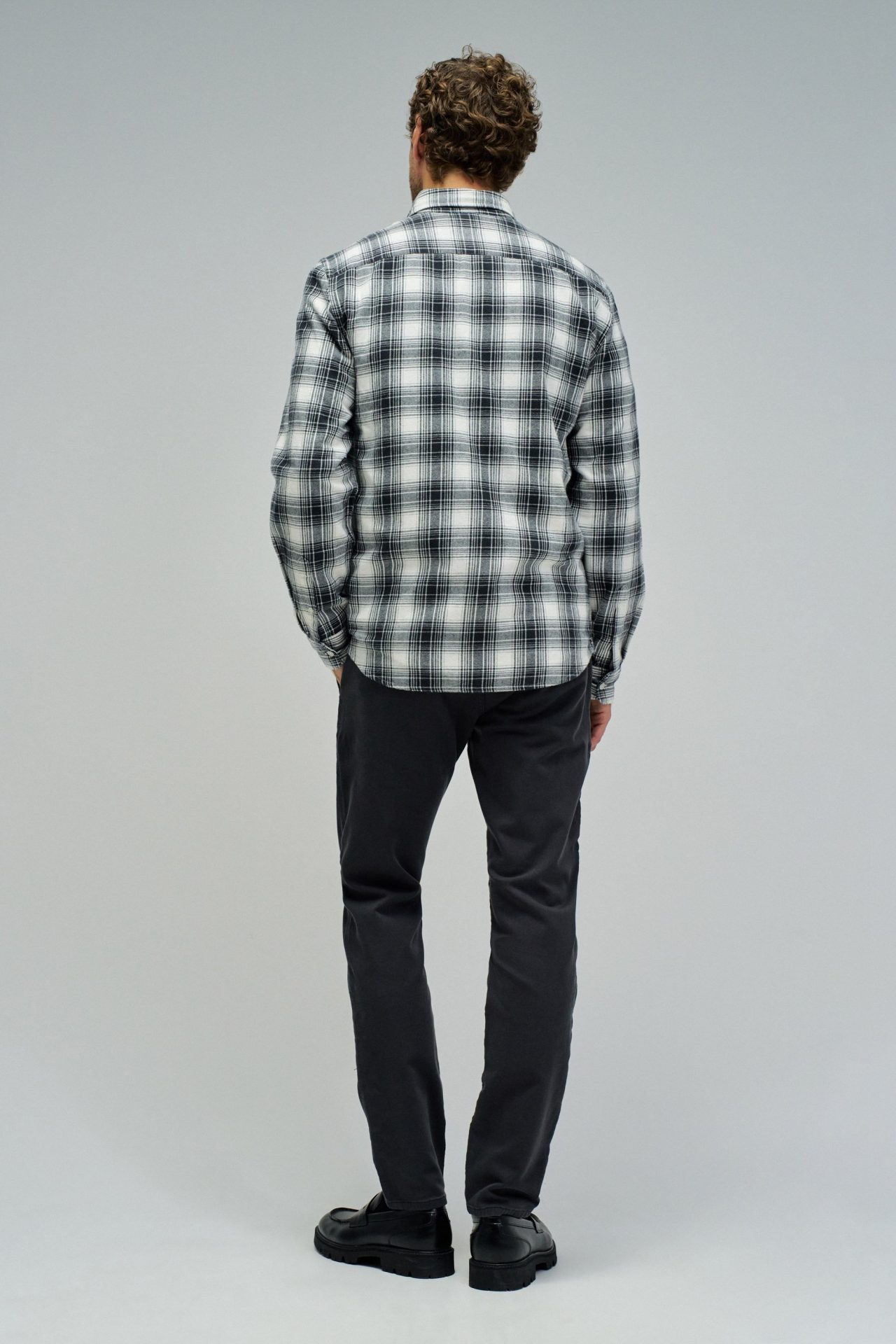 Camisa Salsa con estampado de cuadros Negro - Imagen 2