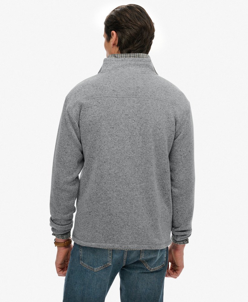 Polar Superdry Storm Fleece con cremallera Gris - Imagen 3