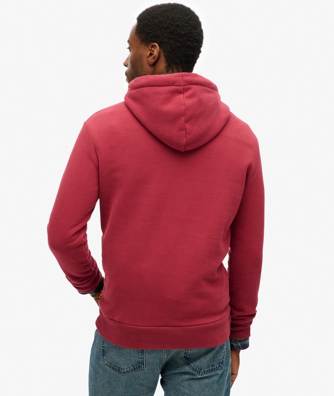 Sudadera Superdry con capucha perfect fit script granate - Imagen 3