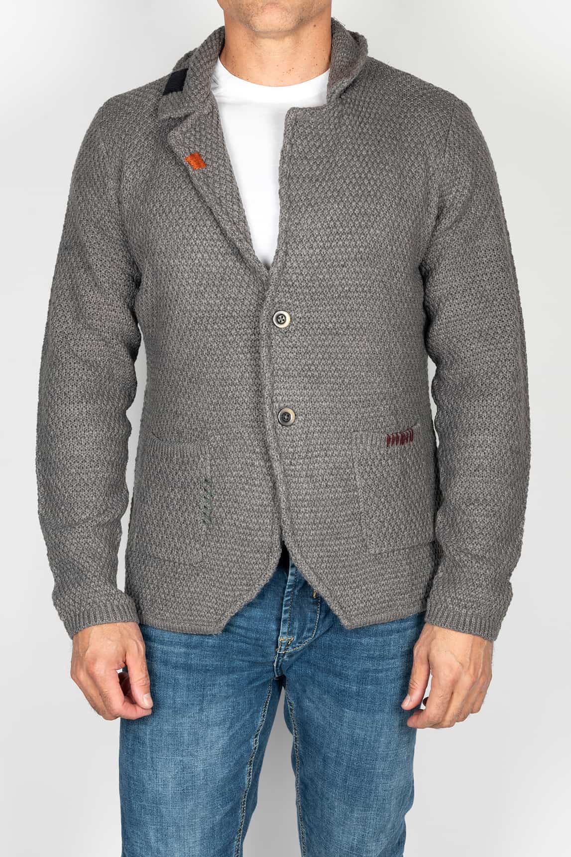 Chaqueta de punto Markup tipo americana Gris