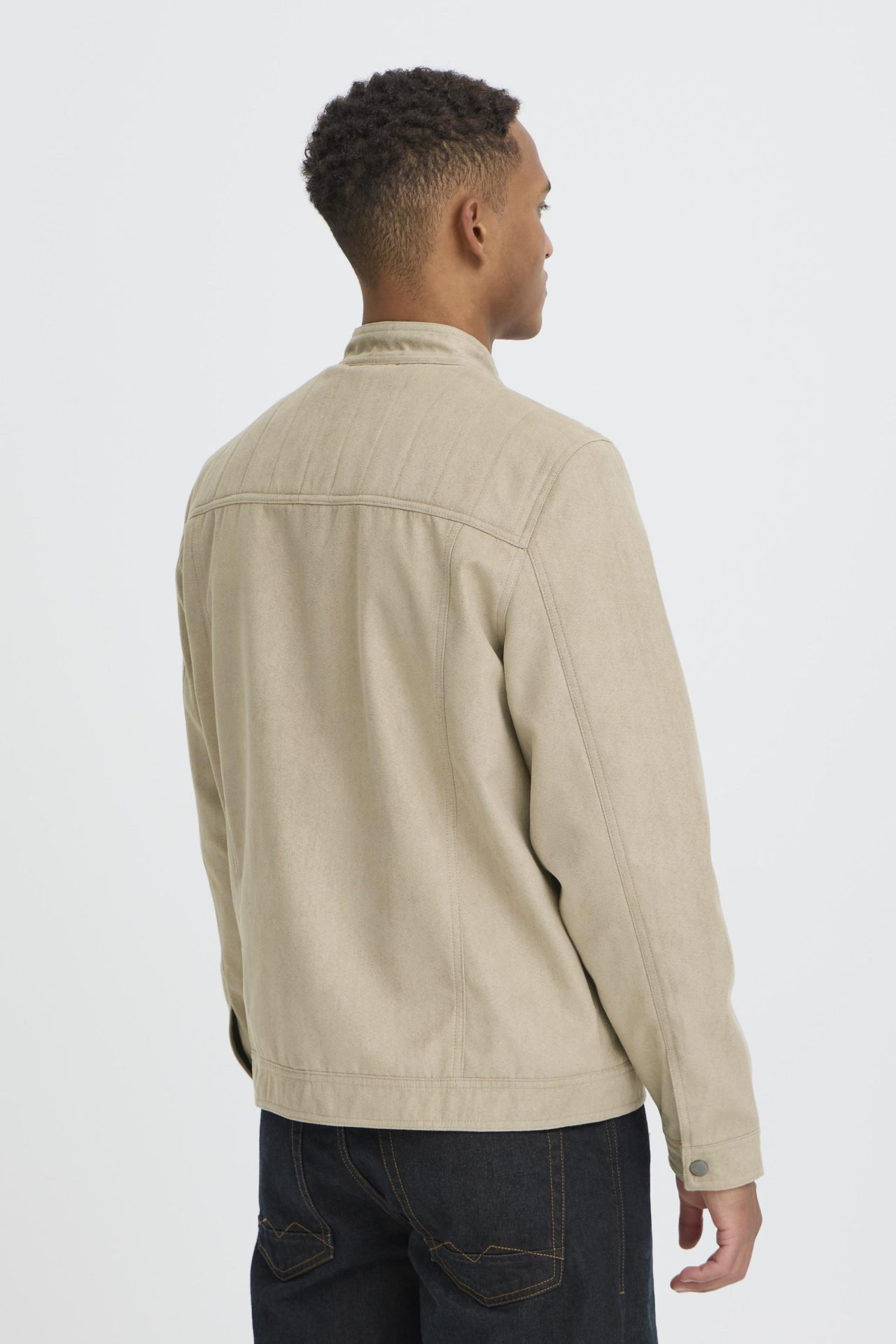 Cazadora Blend de ante Beige - Imagen 2