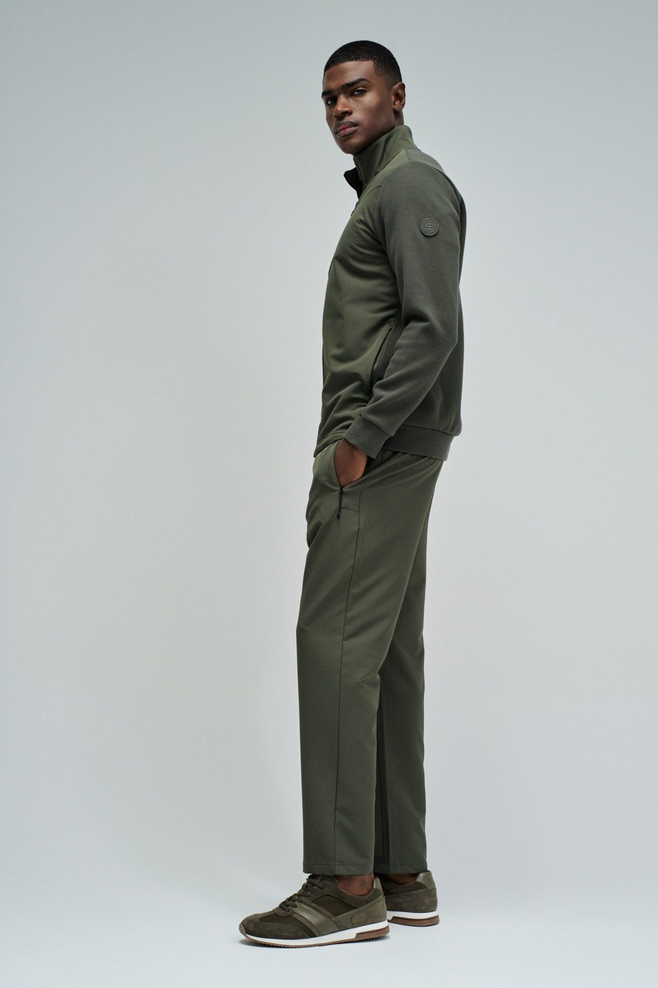 Chaqueta Salsa bomber regular fit Kaki - Imagen 3