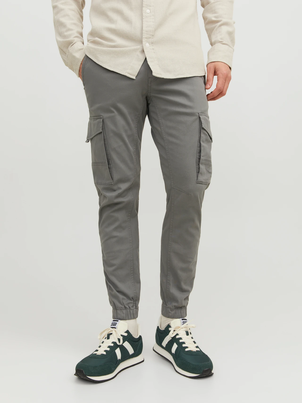 Pantalón J&J Paul Flake cargo slim Sedona Sage