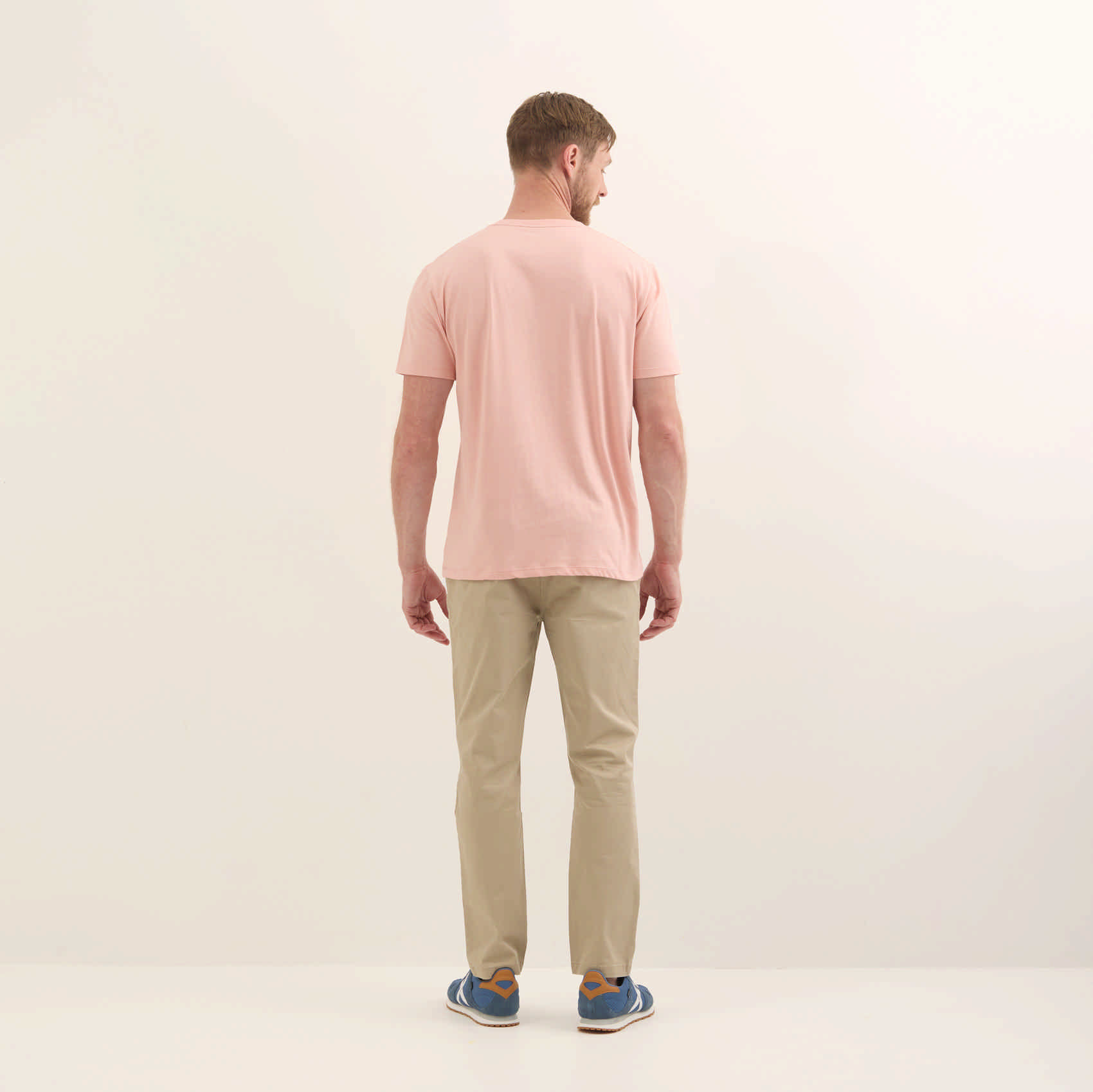 Camiseta Munich de algodón orgánico Melocotón - Imagen 3